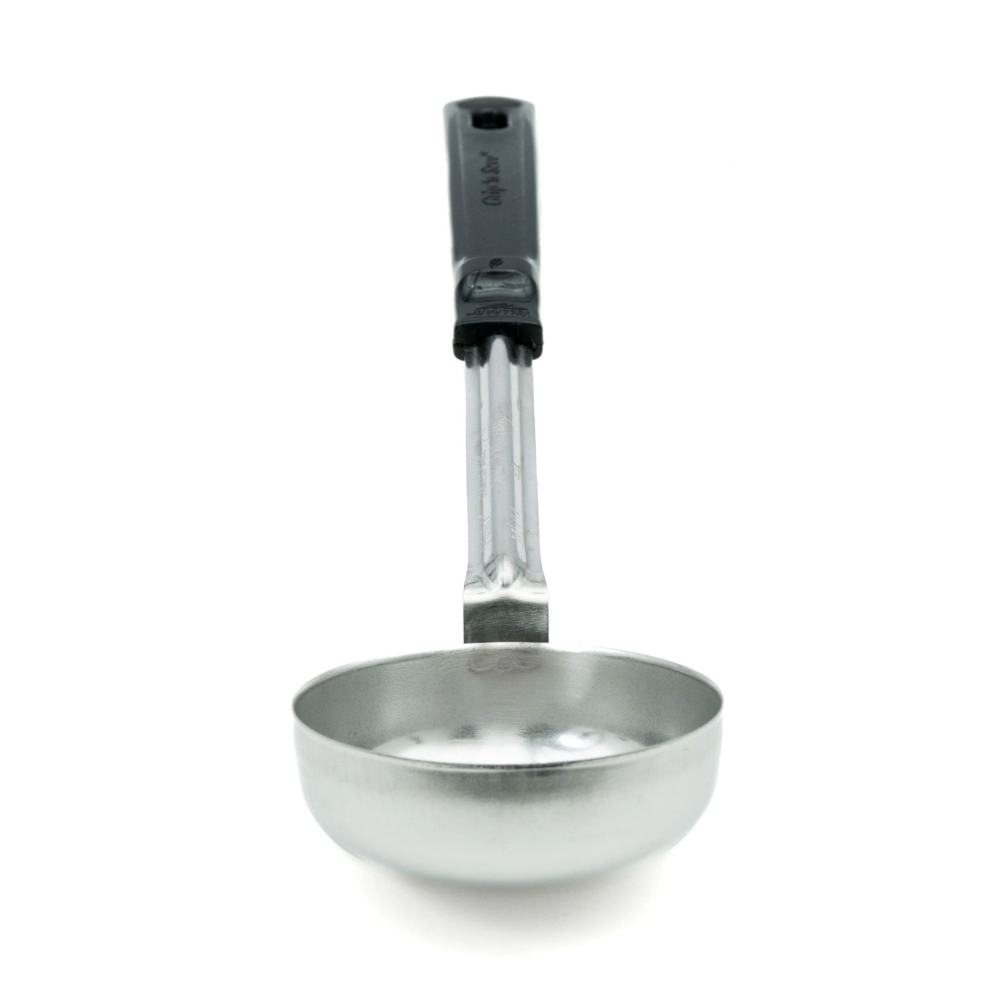 Vollrath Grip N Serve Solid Round Spoodle, 6 oz, Black Handle - 61177