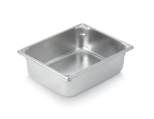 Vollrath Super Pan V Half Size Food Pan, 4" Deep, 22 Gauge Stainless Steel - 30242
