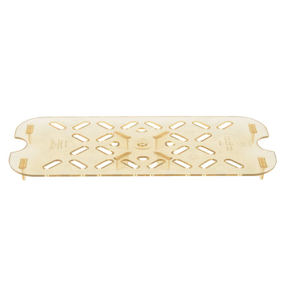 Vollrath Super Pan High Temperature Plastic 1/3 Size False Bottom, Amber - 23300