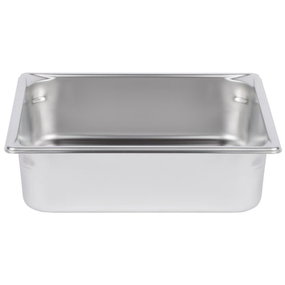 Vollrath Super Pan V 2/3 Size Food Pan, 4" Deep, 22 Gauge Stainless Steel - 30142