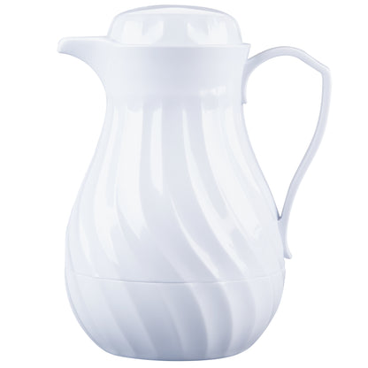 Vollrath SwirlServe Tilt & Pour Beverage Server, 64 oz, White - 52134
