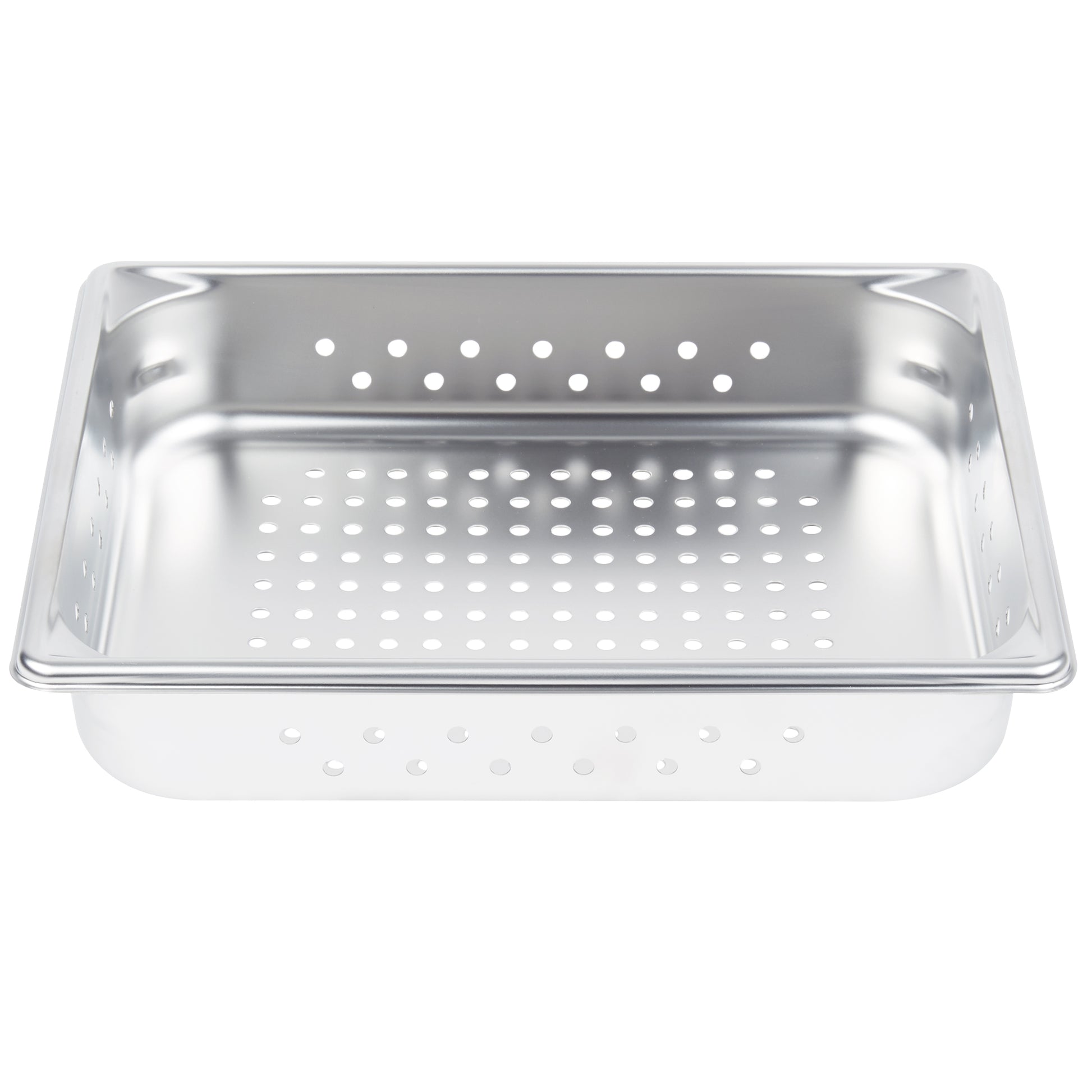 Vollrath Super Pan V Half Size Perforated Food Pan, 2.5" Deep, Stainless Steel - 30223