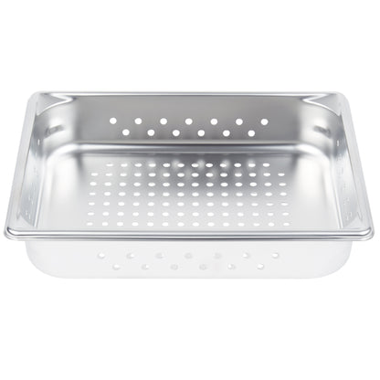 Vollrath Super Pan V Half Size Perforated Food Pan, 2.5" Deep, Stainless Steel - 30223