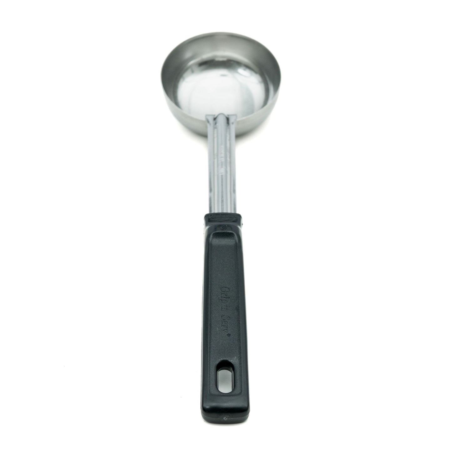 Vollrath Grip N Serve Solid Round Spoodle, 3 oz, Black Handle - 61167