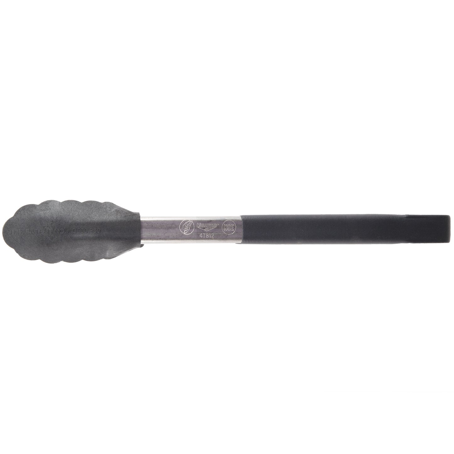 Vollrath High Temp Kool-Touch Nylon End One-Piece Tongs, 12", Black - 4781222
