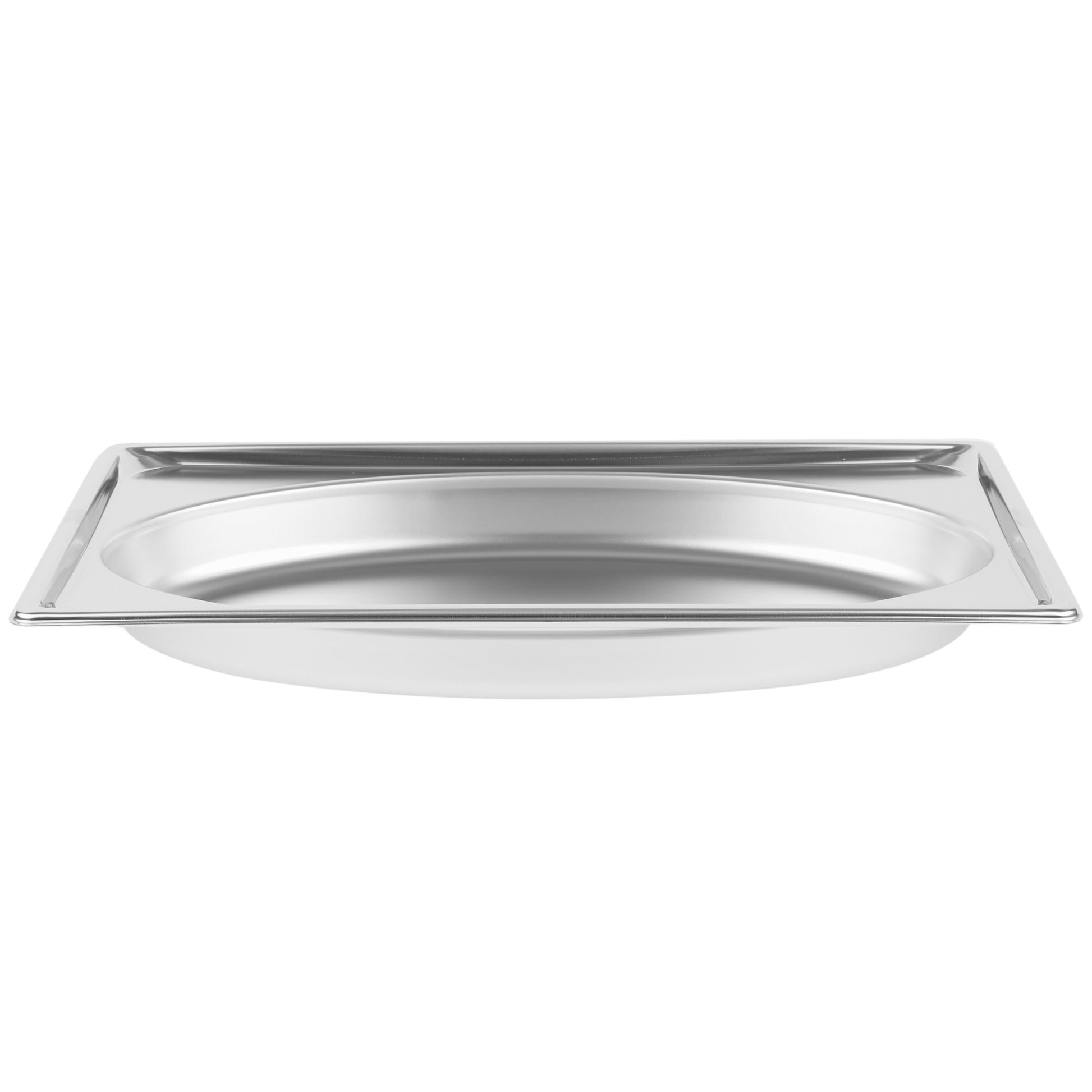 Vollrath Super Pan Full Size Oval Shape Food Pan, 2.5" Deep, 22 Gauge Stainless Steel - 3101020