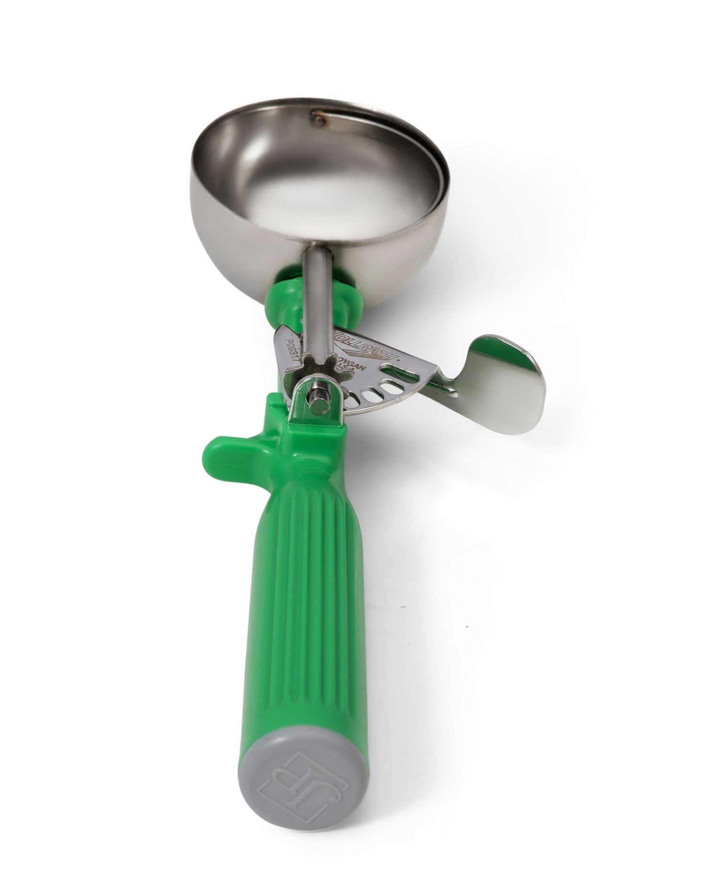 Vollrath Color-Coded One-Piece Thumb Press Disher, 2 2/3 oz - 47142