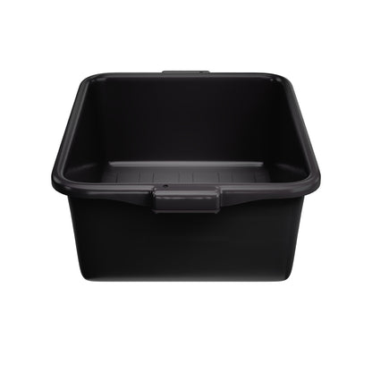 Vollrath Traex Bus/Utility Bin, 21.75" x 15.6" x 7", Black - 1527-06