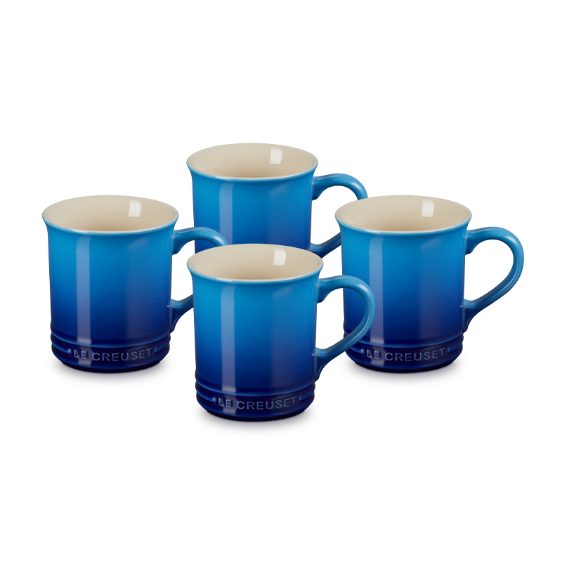 Le Creuset Classic Mugs, 0.4 L, Blueberry (4-pack) - view 1