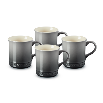 Le Creuset Classic Mugs, 0.4 L, Oyster (4-pack) - view 1