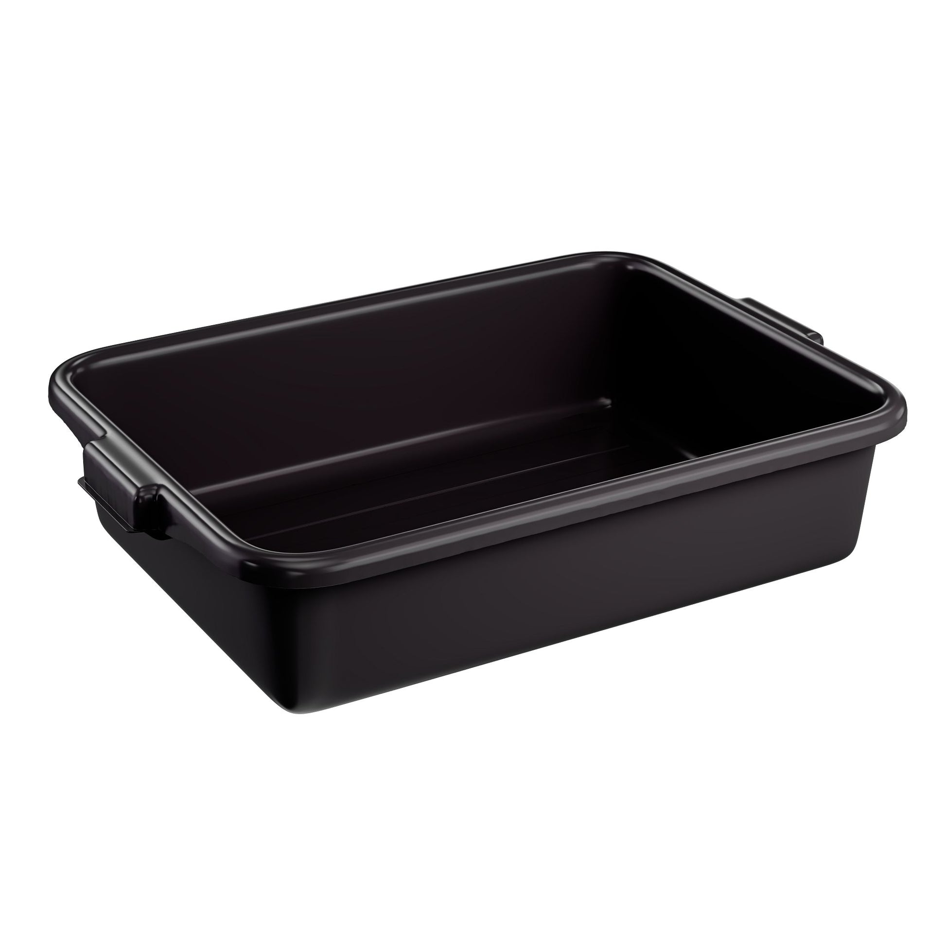 Vollrath Traex Bus/Utility Bin, 21.75" x 15.6" x 5", Black - 1521-06