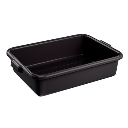 Vollrath Traex Bus/Utility Bin, 21.75" x 15.6" x 5", Black - 1521-06