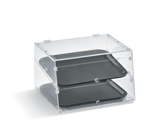 Vollrath Knock Down Bakery Case, 2 Shelf, Front and Rear Doors, Acrylic - KDC1418-2-06