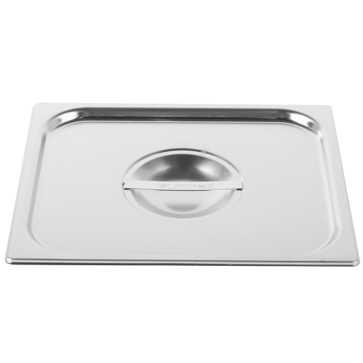 Vollrath Super Pan V Solid Food Pan Cover, Half Size, 22 Gauge Stainless Steel - 75120