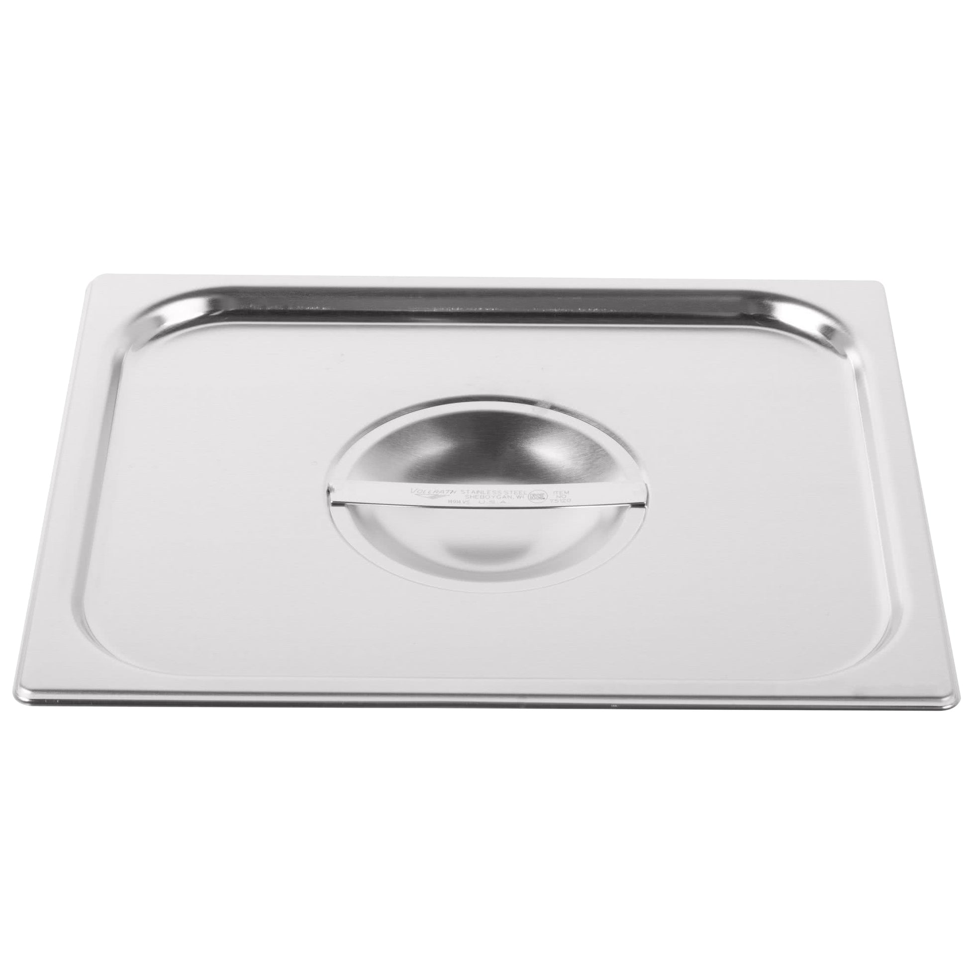 Vollrath Super Pan V Solid Food Pan Cover, Half Size, 22 Gauge Stainless Steel - 75120