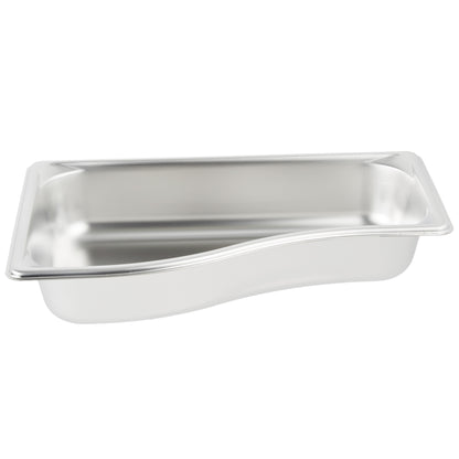 Vollrath Super Pan 1/3 Size Wild Shape Outer Food Pan, 2.5" Deep, 22 Gauge Stainless Steel - 3100320