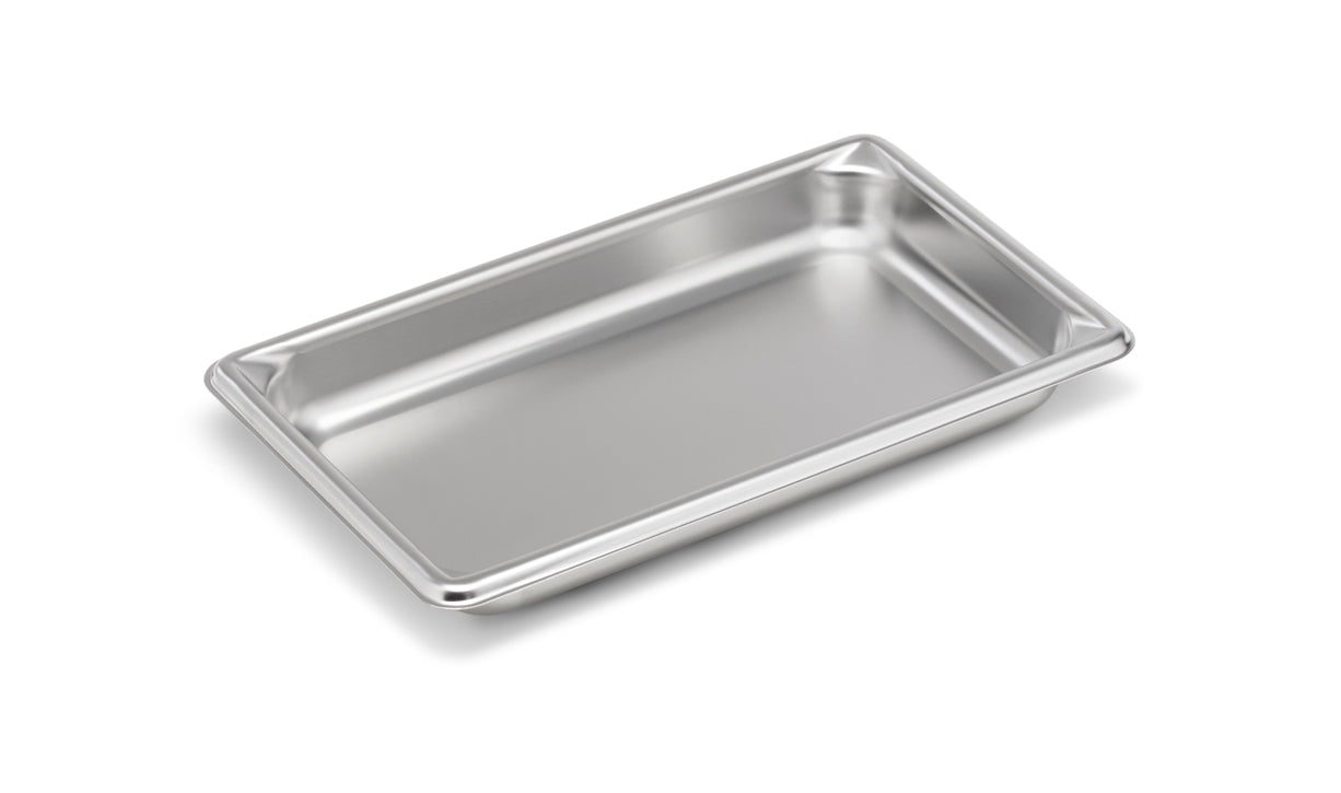 Vollrath Super Pan V 1/4 Size Food Pan, 1.25" Deep, 22 Gauge Stainless Steel - 30412