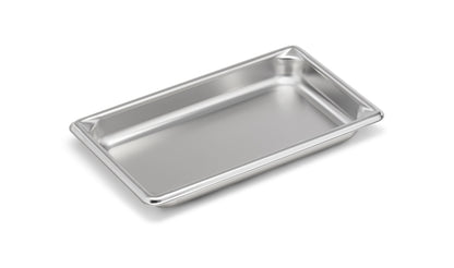Vollrath Super Pan V 1/4 Size Food Pan, 1.25" Deep, 22 Gauge Stainless Steel - 30412