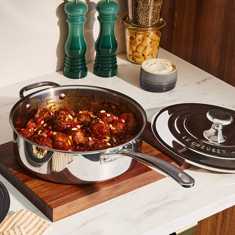 Le Creuset Stainless Steel Sauté Pan, 4.3 L - view 3