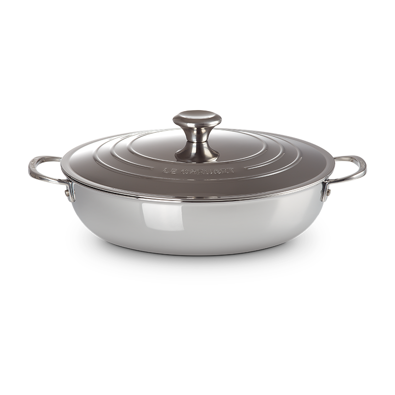 Le Creuset Stainless Steel Braiser, 4.8 L - view 3