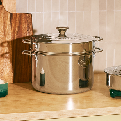 Le Creuset Stainless Steel Stockpot with Pasta Insert, 8.3 L - view 4