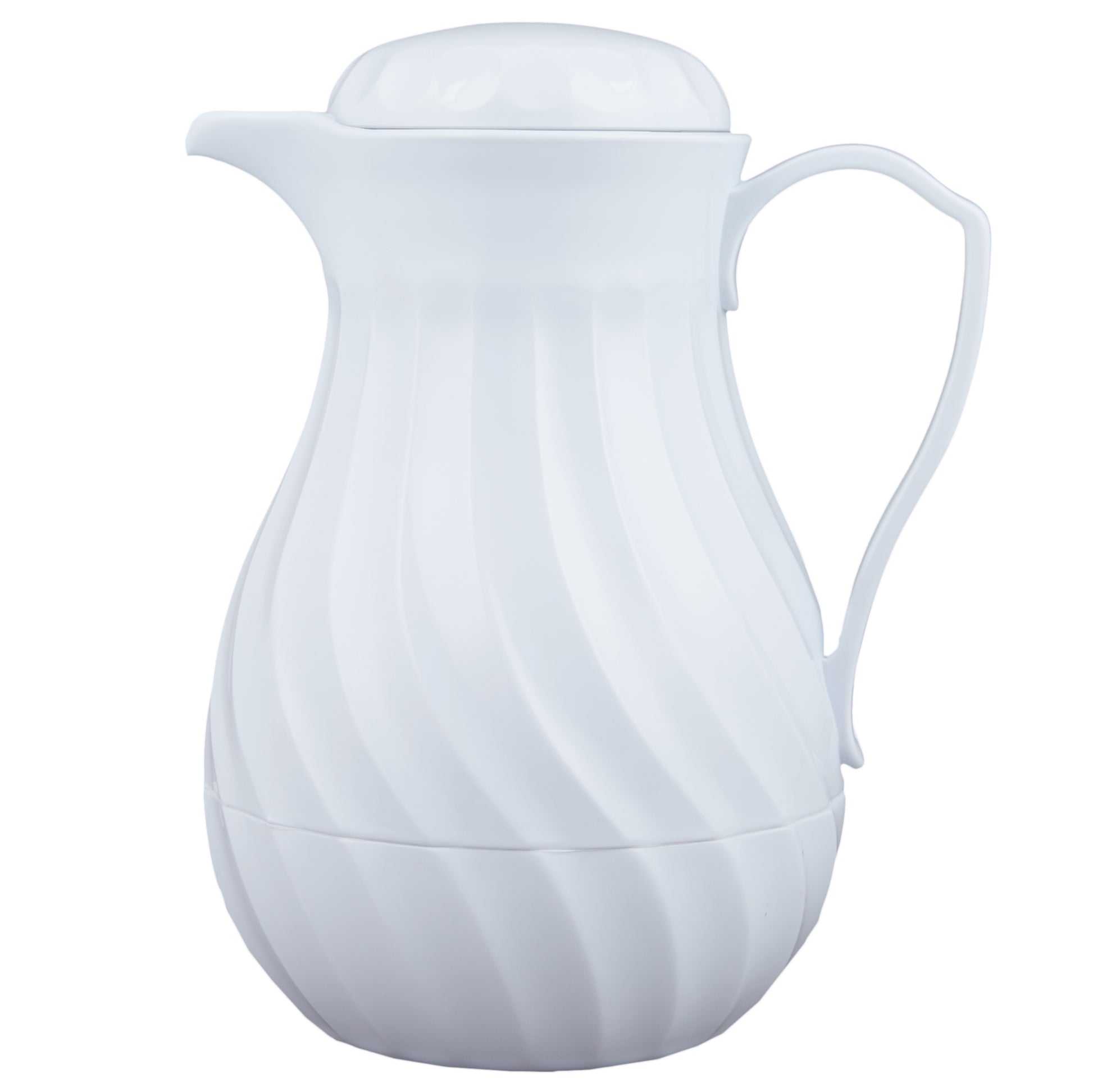 Vollrath SwirlServe Hot-N-Cold Beverage Server, 64 oz, White - 52164