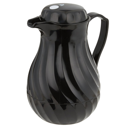 Vollrath SwirlServe Tilt & Pour Beverage Server, 64 oz, Black - 52144