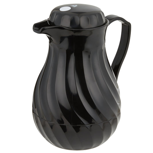Vollrath SwirlServe Tilt & Pour Beverage Server, 64 oz, Black - 52144