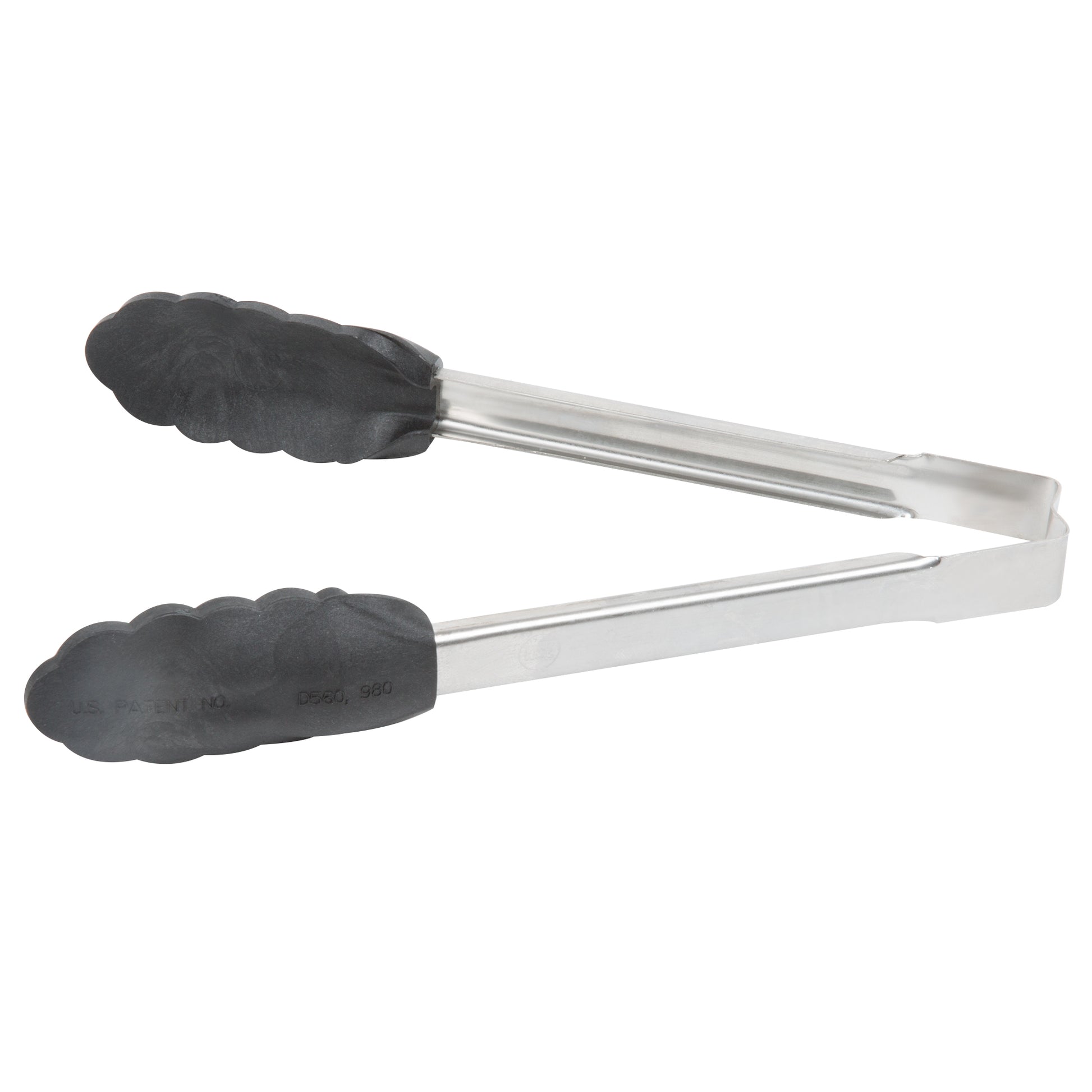 Vollrath High Temp Nylon End One-Piece Tongs, 9.5", Stainless Steel - 4780912