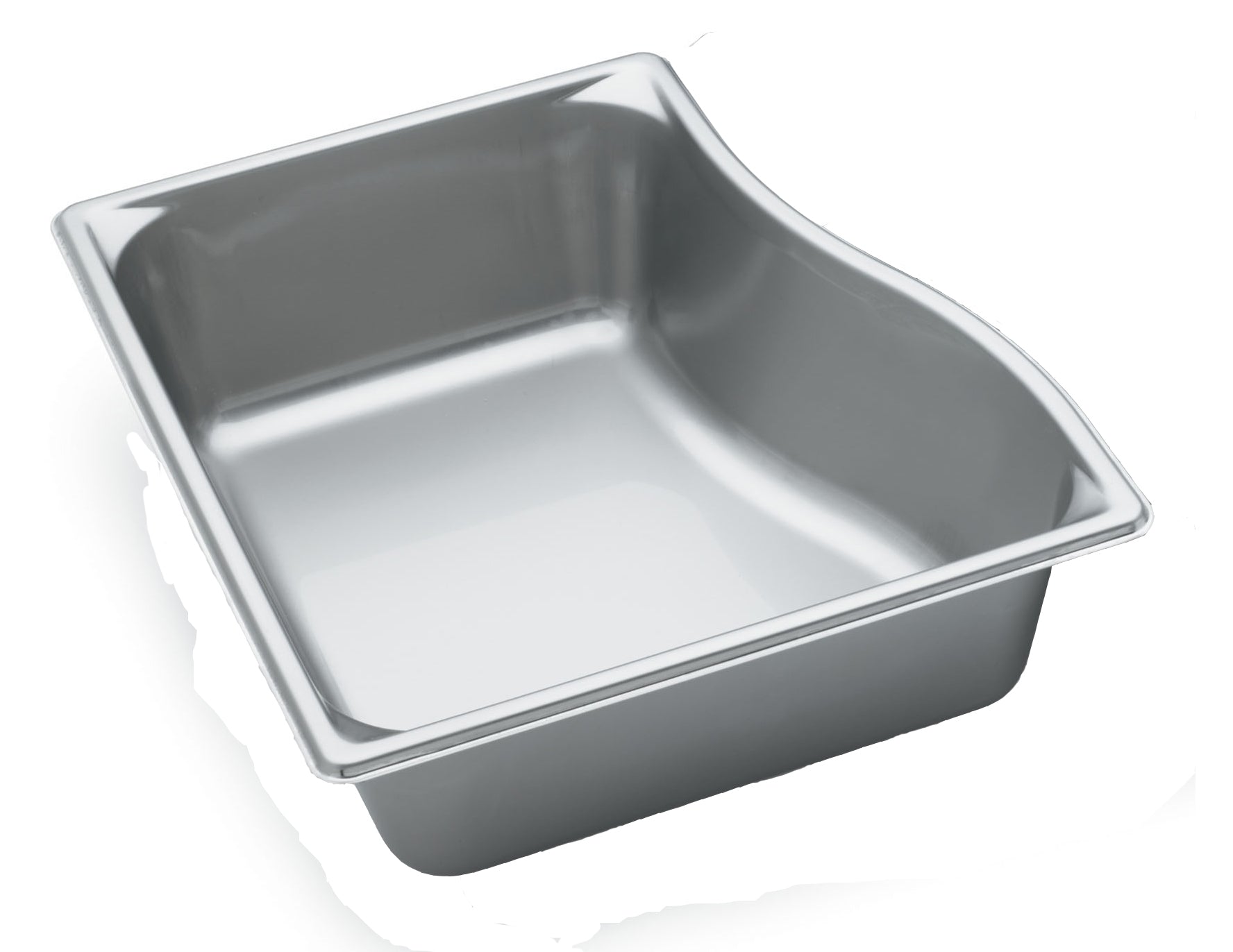Vollrath Super Pan Half Size Wild Shape Food Pan, 4" Deep, 22 Gauge Stainless Steel - 3100240