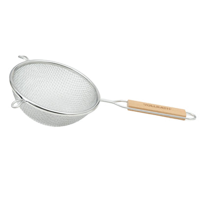 Vollrath Double Medium Mesh Strainer, 6.25", Wood Handle, FINAL SALE - 47197