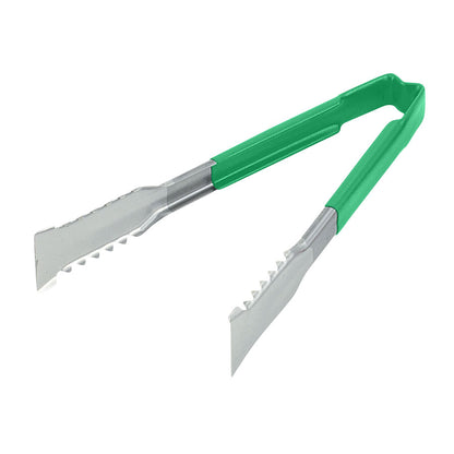 Vollrath VersaGrip Kool Touch One-Piece Tongs, 9.5", Green, FINAL SALE - 4790970