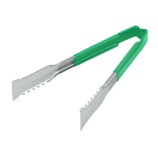 Vollrath VersaGrip Kool Touch One-Piece Tongs, 9.5", Green, FINAL SALE - 4790970