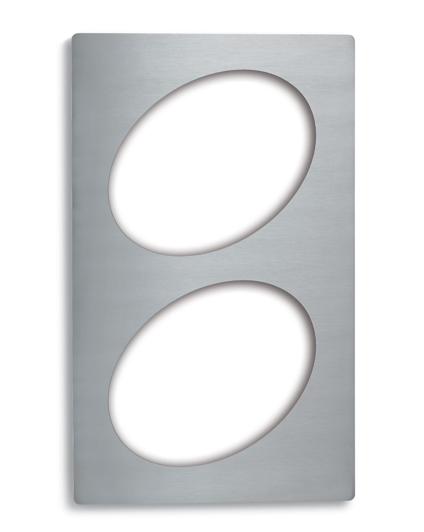 Vollrath Miramar Full Size Adaptor Plate w 2 Oval 10" Cutouts, Stainless Steel - 8243214