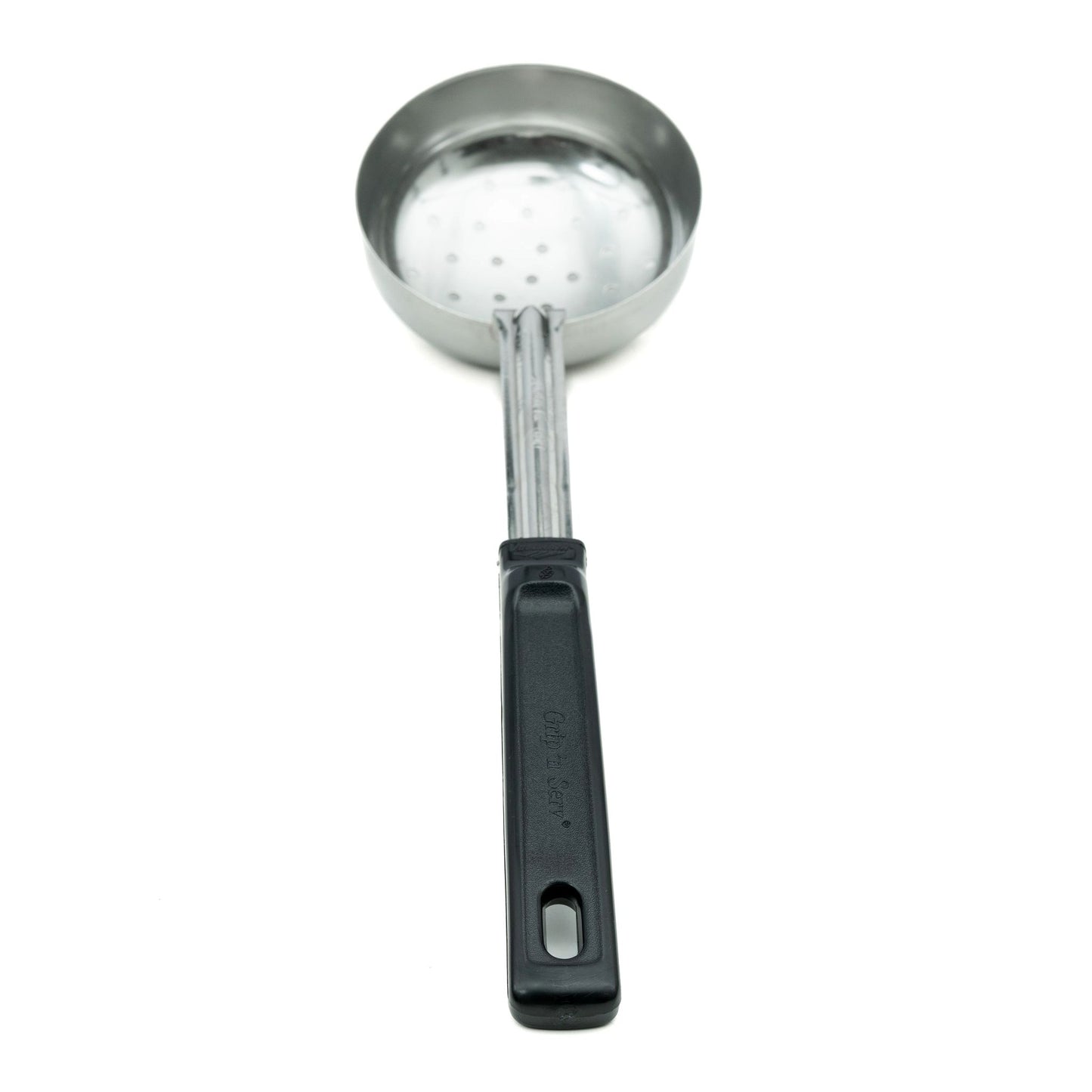 Vollrath Grip N Serve Perforated Round Spoodle, 6 oz, Black Handle, FINAL SALE - 61175