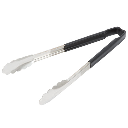 Vollrath Kool-Touch One-Piece Tongs, 12", Black - 4781220