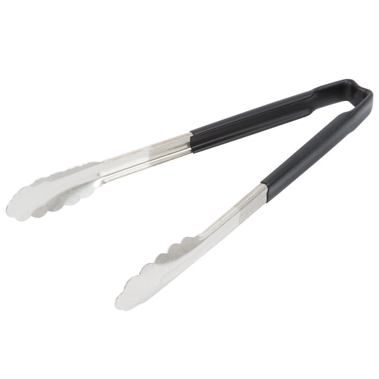 Vollrath Kool-Touch One-Piece Tongs, 12", Black - 4781220