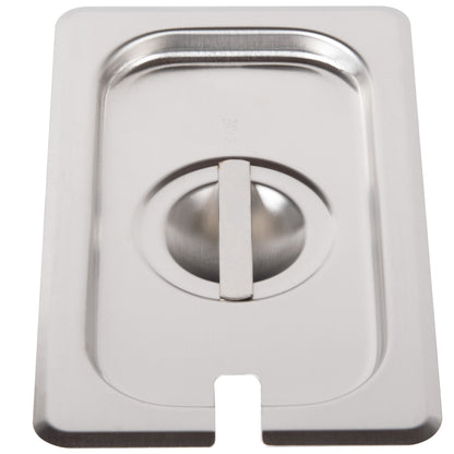 Vollrath Super Pan V Slotted Food Pan Cover, 1/9 Size, 22 Gauge Stainless Steel - 75460