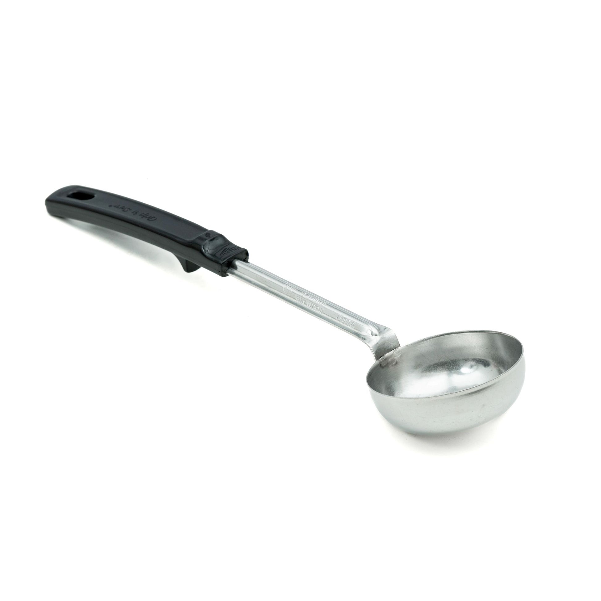 Vollrath Grip N Serve Solid Round Spoodle, 4 oz, Black Handle - 61172