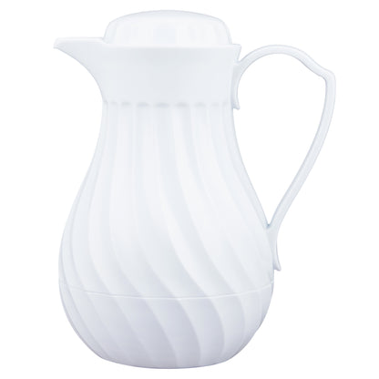 Vollrath SwirlServe Tilt & Pour Beverage Server, 42 oz, White, FINAL SALE - 52130
