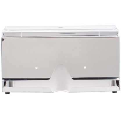Vollrath One-Sided Wrapped Straw Dispenser, Stainless Steel - 3805-28