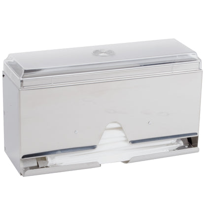 Vollrath One-Sided Wrapped Straw Dispenser, Stainless Steel - 3805-28