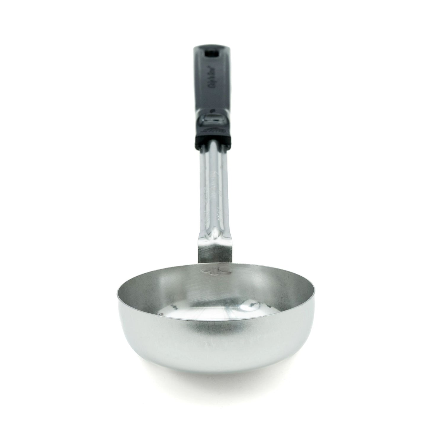 Vollrath Grip N Serve Solid Round Spoodle, 8 oz, Black Handle - 61182