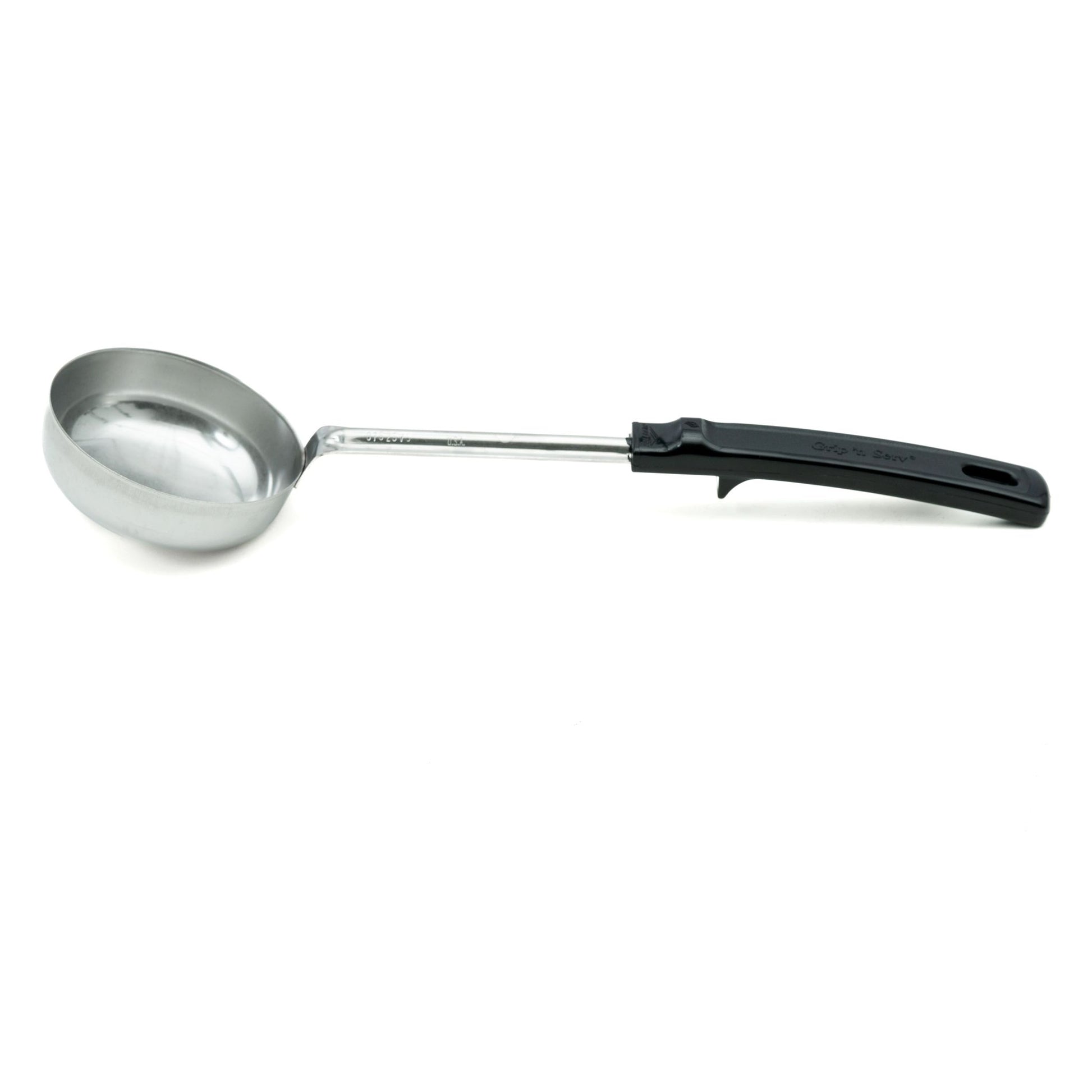 Vollrath Grip N Serve Solid Round Spoodle, 6 oz, Black Handle - 61177