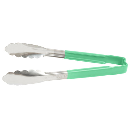 Vollrath Kool-Touch One-Piece Tongs, 9.5", Green - 4780970