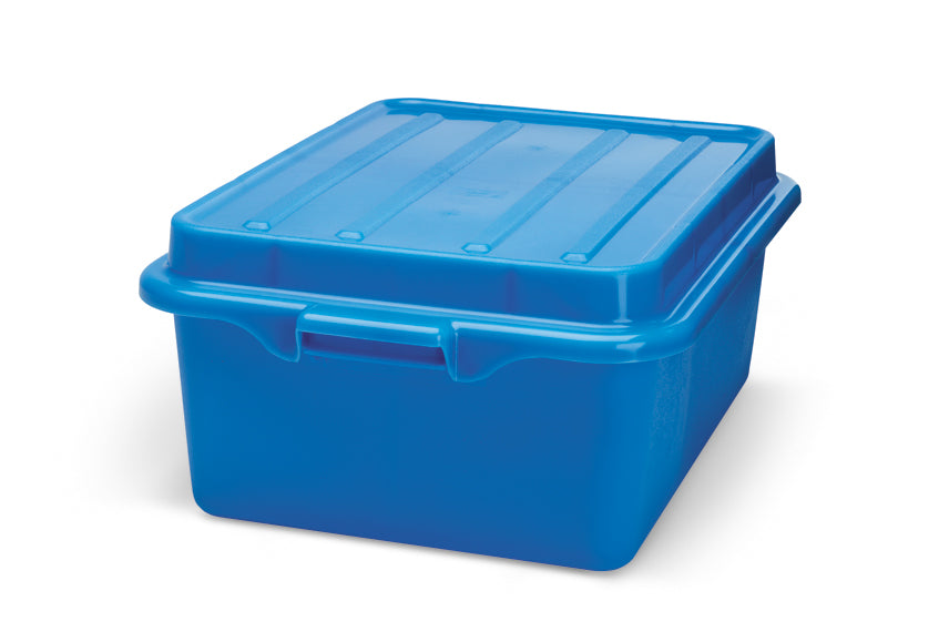 Vollrath Traex Color-Mate Food Storage Box Snap-On Lid, Blue - 1500-C04