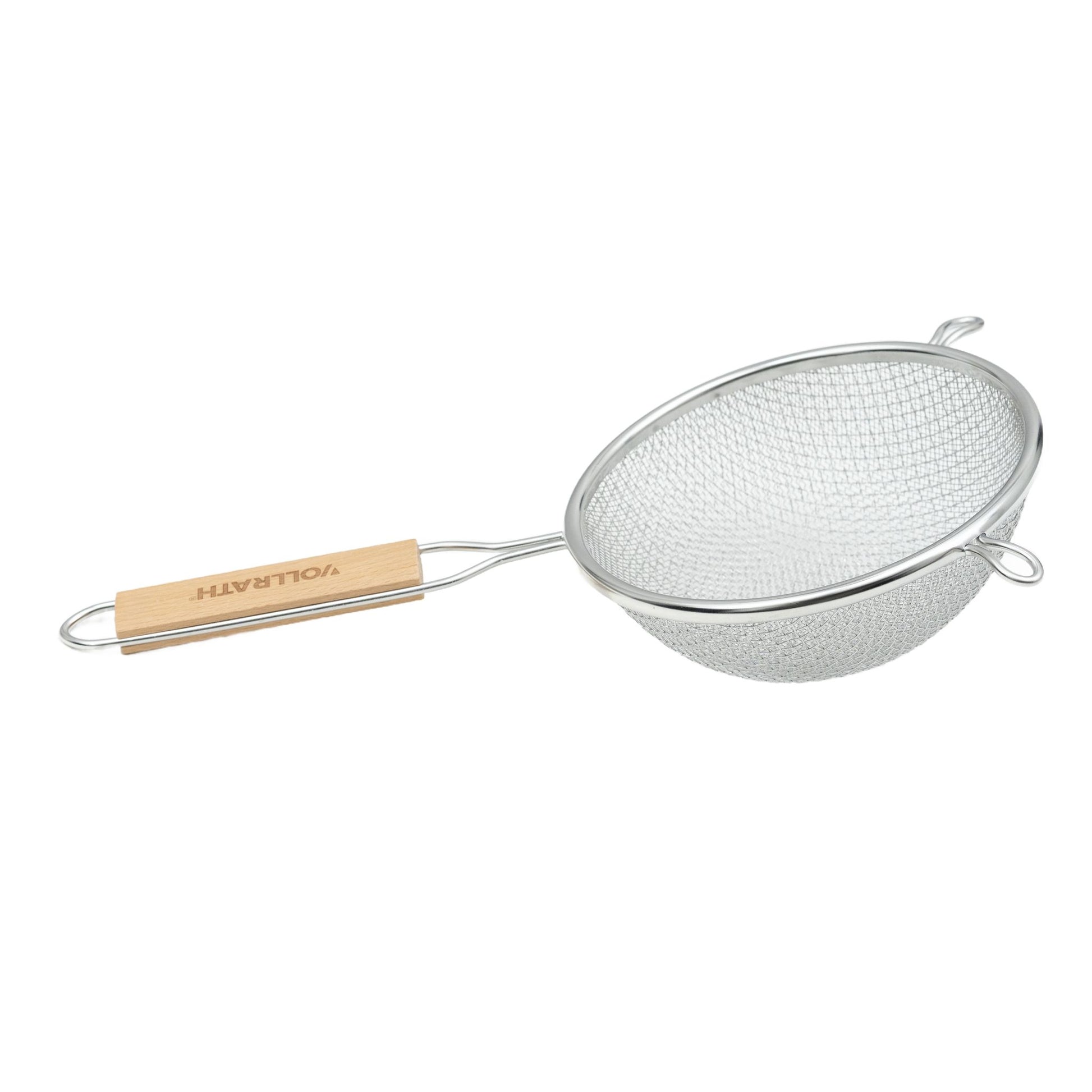 Vollrath Double Medium Mesh Strainer, 6.25", Wood Handle, FINAL SALE - 47197