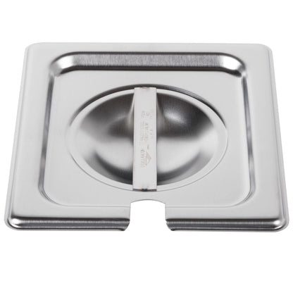 Vollrath Super Pan V Slotted Food Pan Cover, 1/6 Size, 22 Gauge Stainless Steel - 75260