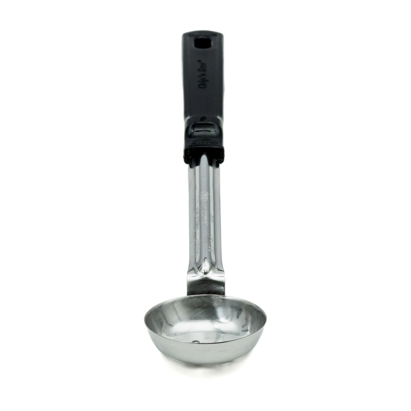 Vollrath Grip N Serve Perforated Round Spoodle, 1 oz, Black Handle - 61145