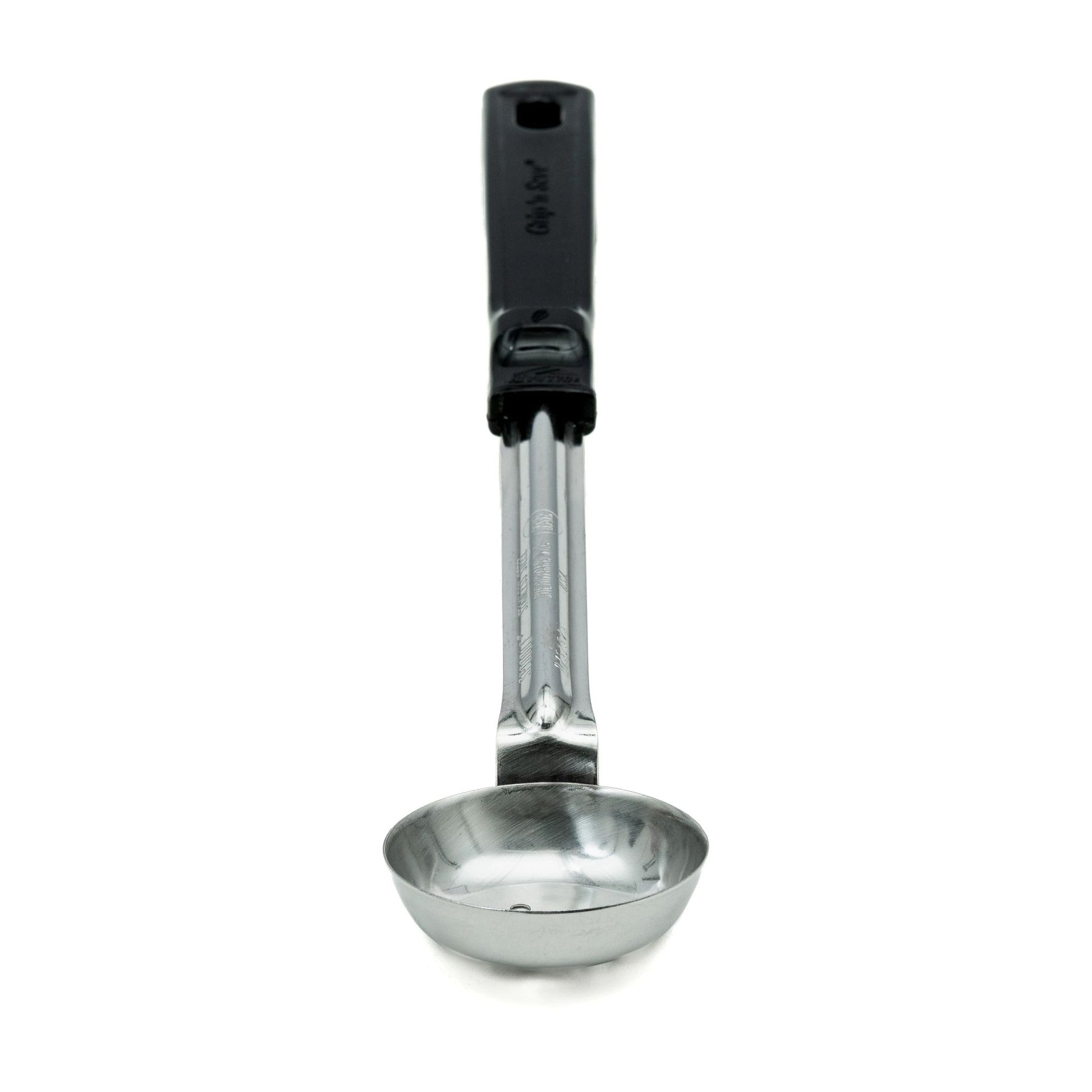 Vollrath Grip N Serve Perforated Round Spoodle, 1 oz, Black Handle - 61145